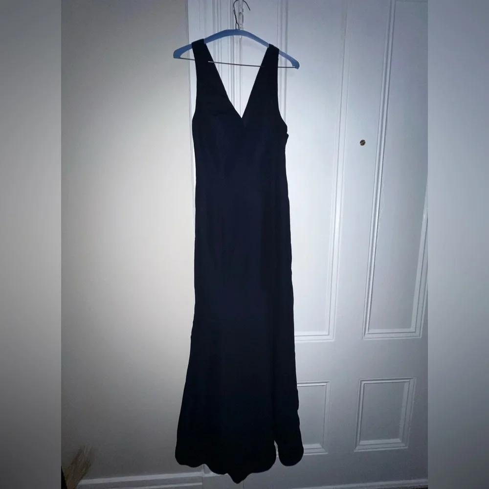 Dessy Collection Bella Bridesmaids Dress BB116 | Crepe | Midnight Navy - Picture 8 of 9